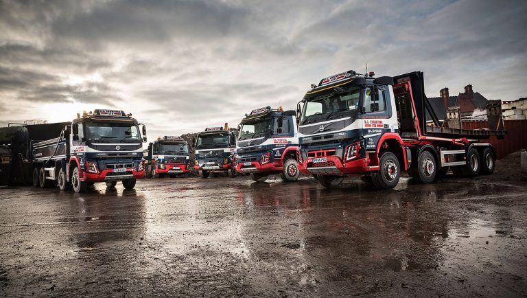 Dynafleet trial is raising efficiencies with B.J. Crowther’s Volvo tipper fleet