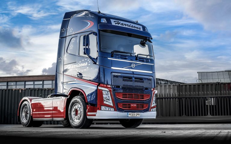 Eight new Volvo FHs help expand an impressive fleet of vehicles at Harrisons