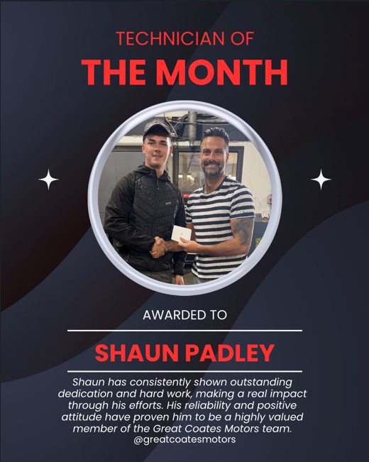 Celebrating Shaun’s Dedication at Great Coates Motors
