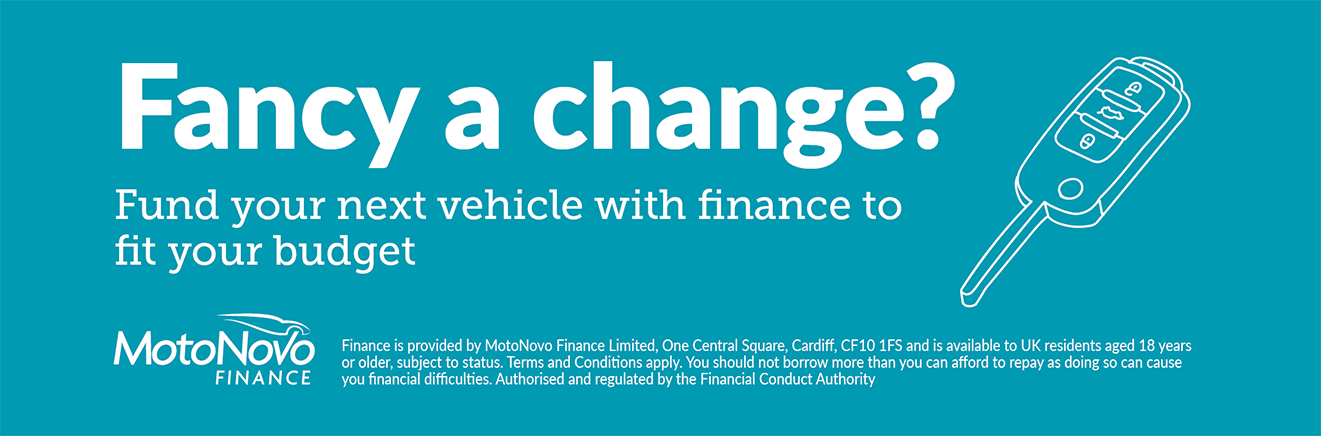 Motonovo Fancy A Change Banner - Buckingham of Guildford Ltd