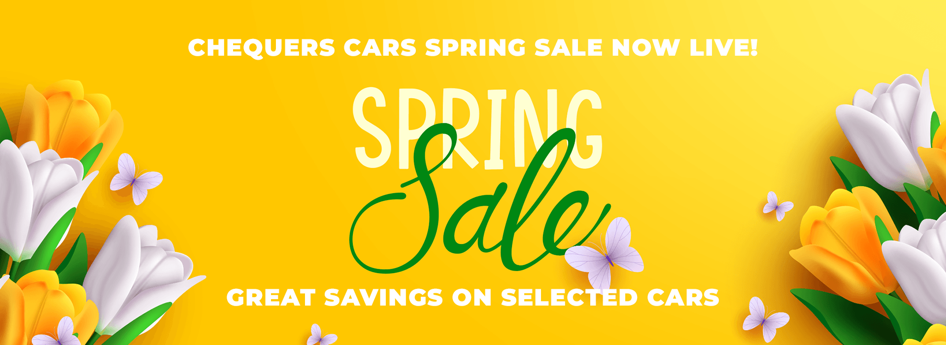 Chequers Cars Spring Sale Banner 2026