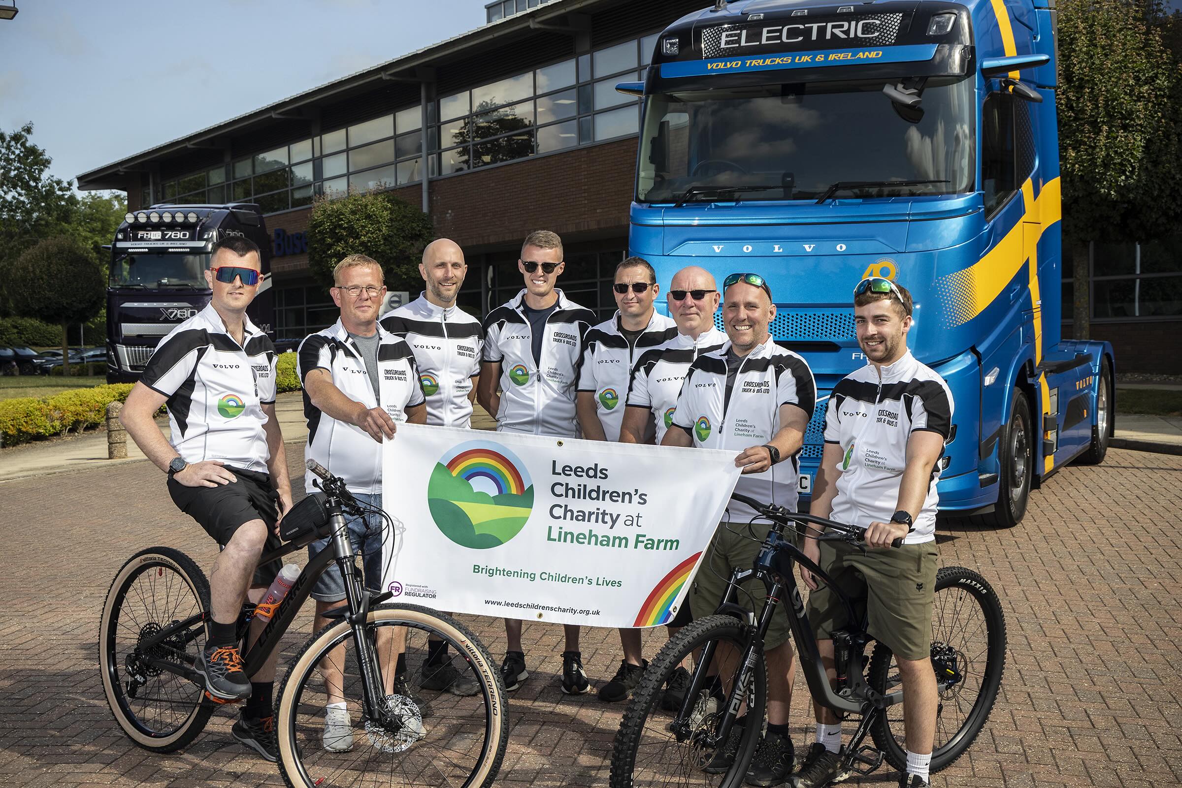 Crossroads cycling team braves 30C heat for children’s charity!