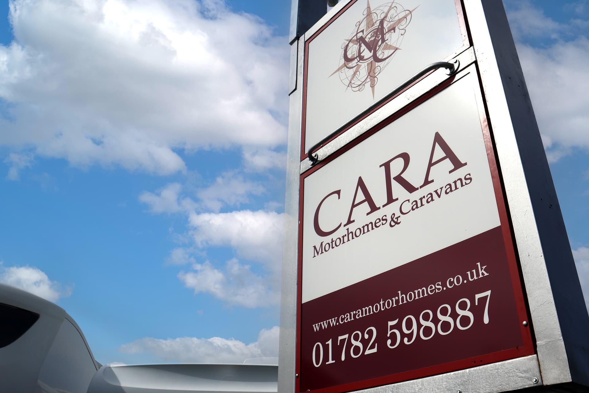 Cara Tall Sign (1) - Cara Motorhomes