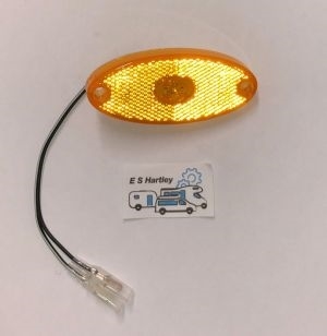 Jokon 12V Amber LED Side Marker Lamp Light - For Adria Adora Alpine Rhine Caravans - Genuine German OEM