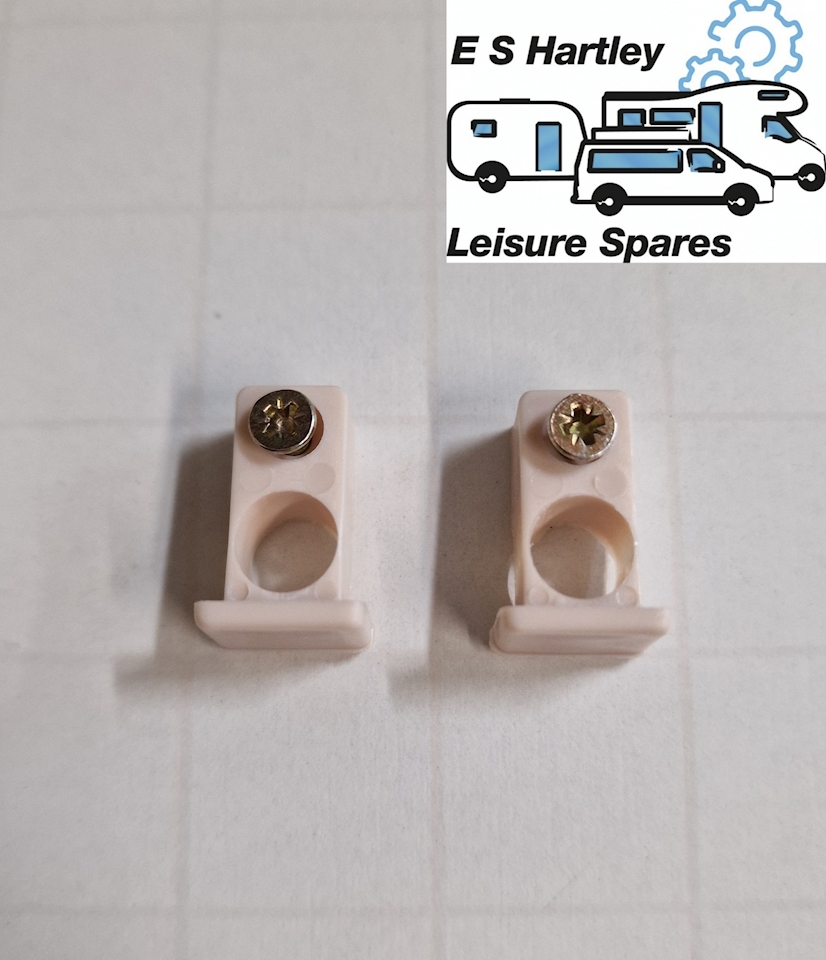 CARAVAN AND MOTORHOME VISA CURTAIN RAIL END STOPS [PACK OF 4