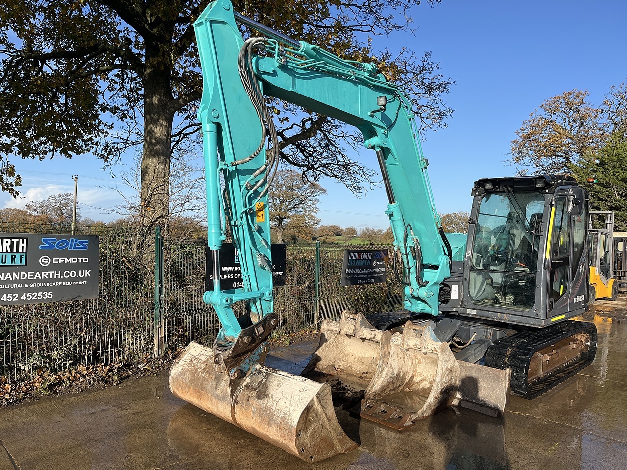 Used midi excavators for sale at Iron and Earth