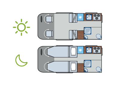 Pulsar Single Beds Layout