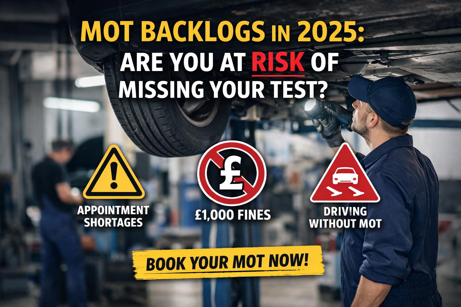 MOT Backlogs in 2025: Are You at Risk of Missing Your Test?