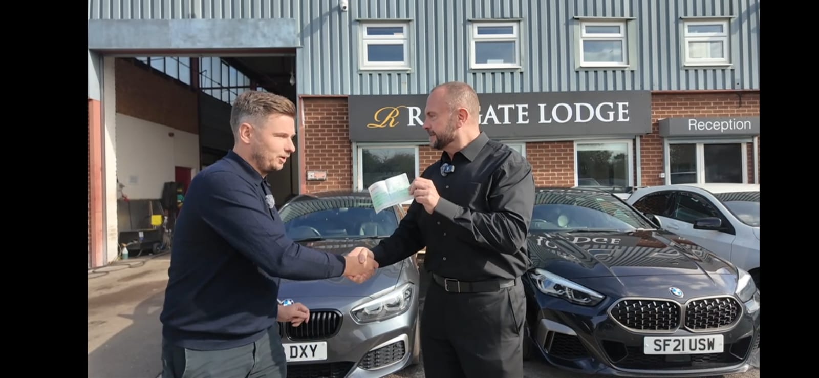 Ben's 10 Year Anniversary Cheque 2 - Redgate Lodge