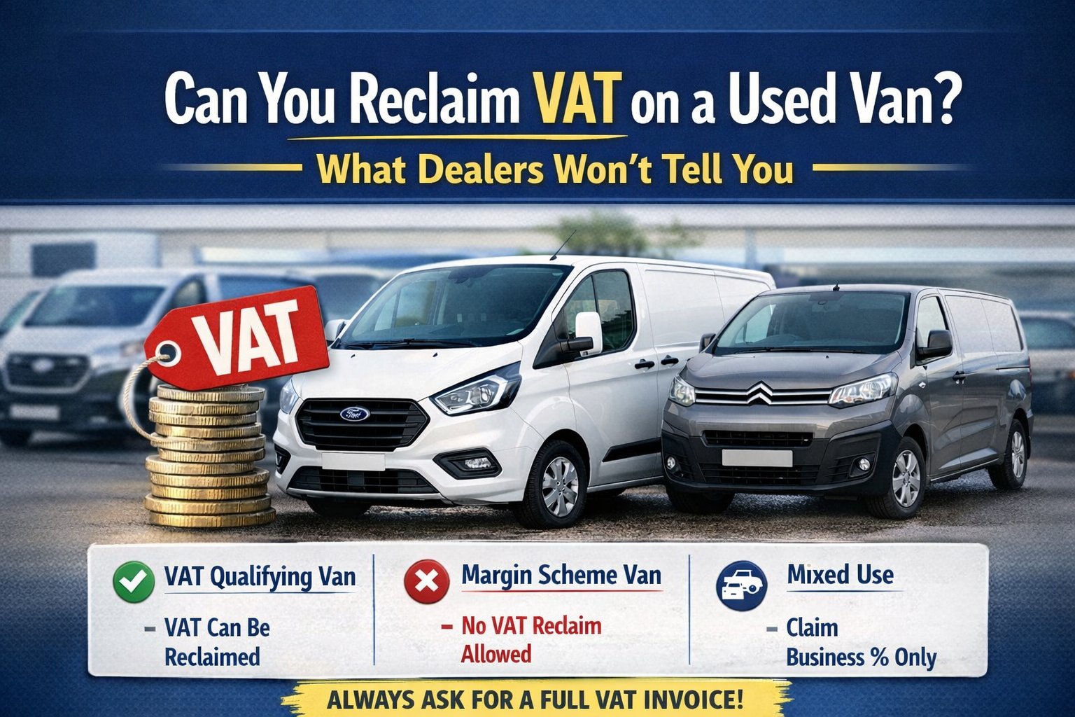Can You Reclaim VAT on a Used Van? Real-World Scenarios Dealers Don’t Explain