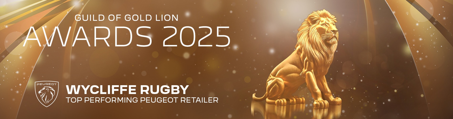 Stel 12453216 Peugeot Guild Of Gold Lions Wycliffe Rugby Web Banner 1903x500 - BYD Kettering