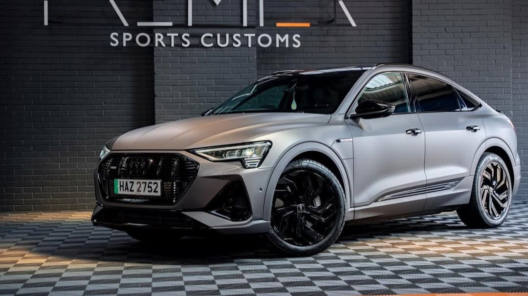 Satin Grey Car Wrap Design  - Premier Sports Solutions