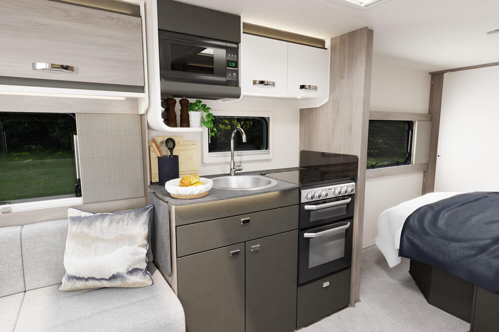 2025 Swift Sprite Exclusive Cooking & Eating Img - Tamar Caravans & Motorhomes