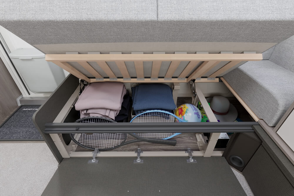 2025 Swift Sprite Exclusive Storage Img - Tamar Caravans & Motorhomes