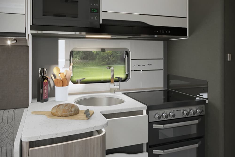 2025 Swift Elegance Grande Cooking & Eating Img (1) - Tamar Caravans & Motorhomes