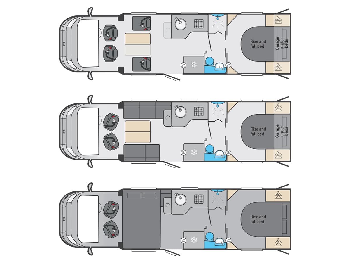 Kon-Tiki 894 (drop down bed option also available)