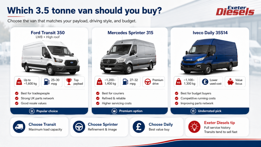 What Is A 3.5 Tonne Van Info - Exeter Diesels