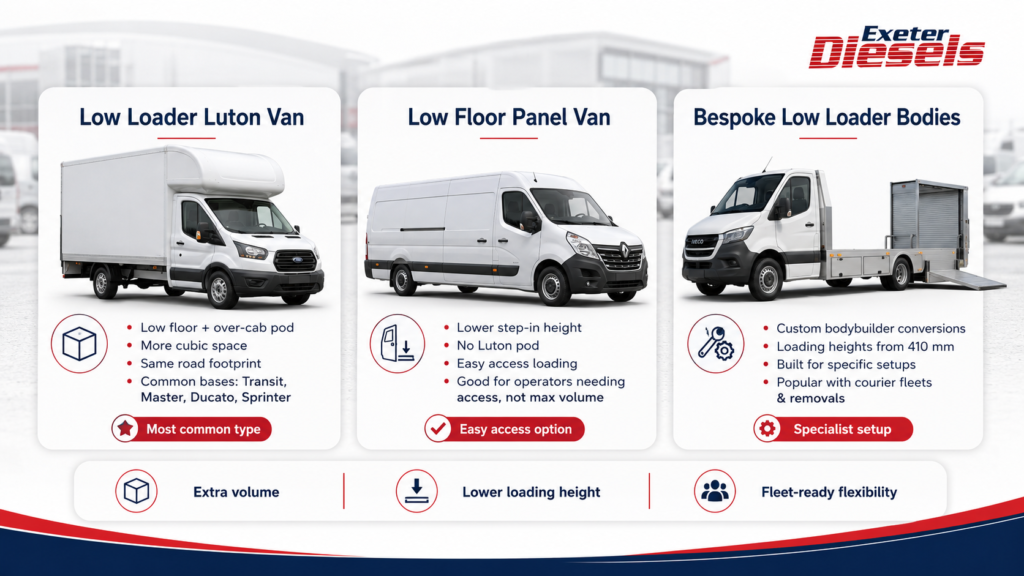 Low Loader Vans Info - Exeter Diesels