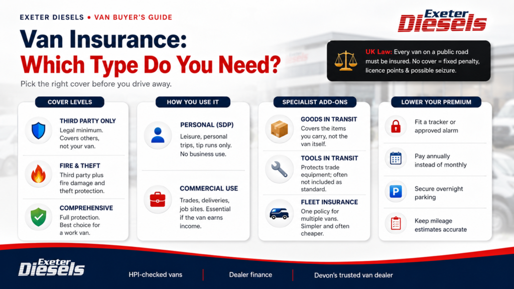 Van Insurance Infographic - Exeter Diesels