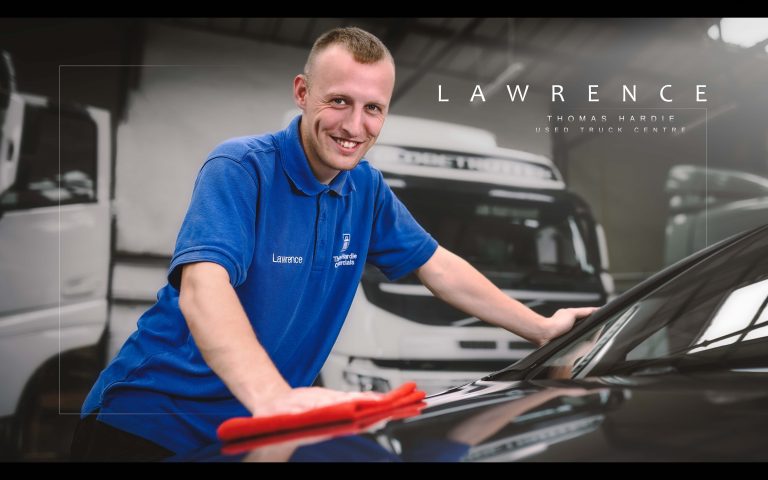 An Up and Coming Member of the Used Truck Team Drifts in for a Chat